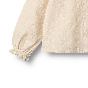 Блуза с длинным рукавом Wheat "Flora Eggshell", кремовый ликер